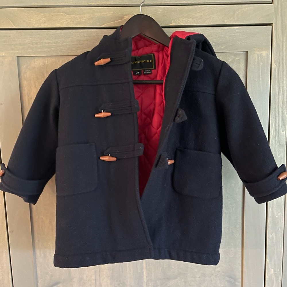 Navy Blue Toddler Peacoat Size 4T